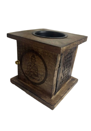 Buddha Mango Wood Oil Burner - Buddha Aromadegill