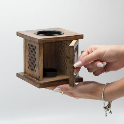 Buddha Mango Wood Oil Burner - Buddha Aromadegill