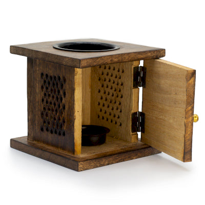 Lífstrjáð Mangótré Olíubrennari - Tree of Life Mango Wood Oil Burner